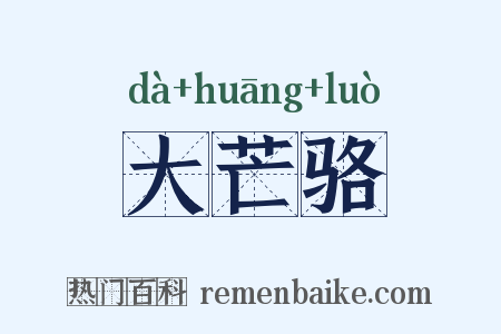 大芒骆是什么意思的图片